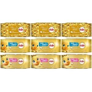 Dalin Cep Islak Havlu Mendil Hijyenik 15 Yaprak (40.Yıl Özel Seri) 9 Lu Set (3PK*3) 135 Yaprak