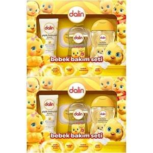Dalin Bebek Bakım Seti 4 Parça (Kutulu) Yenidoğan Seti (Karma 2 Li Set)