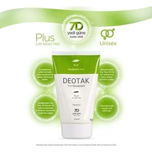 Deotak Krem Deodorant Unisex 35ML Plus (Çay Ağaçı Yağı) (2 Li Set)