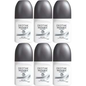 Deotak Roll-On 35ML Invısıble (Formen/Erkek) (6 Lı Set)