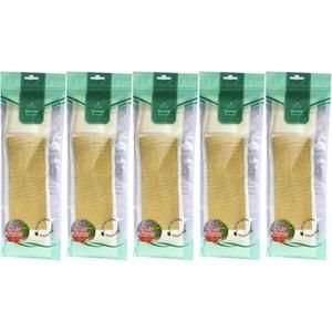 Derma Naturel Palmiye Örme İpli Banyo Kemeri (8*24CM) (5 Li Set)