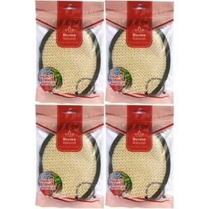 Derma Naturel Örme Banyo Yüz Lifi (15*24CM) MS-02 (4 Lü Set)