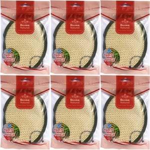 Derma Naturel Örme Banyo Yüz Lifi (15*24CM) MS-02 (6 Lı Set)