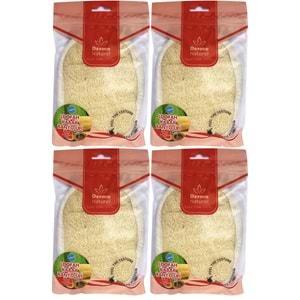 Derma Naturel Loofah Kabak Banyo ve Yüz Lifi (15*24CM) MS-10 (4 Lü Set)
