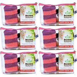 Derma Naturel Banyo Bakım Seti 4 Parça (6 Lı Set)