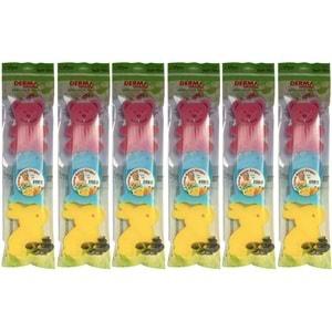 Derma Naturel 3 Lü Renkli Bebek Banyo Süngeri (6 Lı Set)