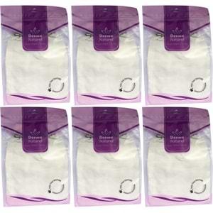 Derma Naturel Krep Lastikli Kese MS-20 (6 Lı Set)