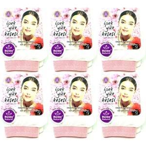 Derma Naturel İpek Yüz Kesesi MS-31 (6 Lı Set)