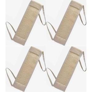 Derma Naturel Loofah İpli Kemer (Kabak) MS-12 (4 Lü Set)