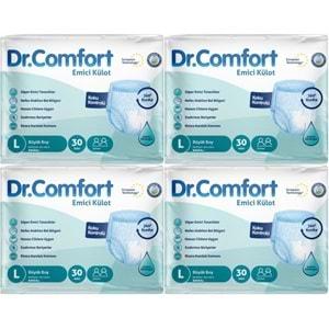 Dr.Comfort Hasta Bezi Yetişkin Emici Külot L-Büyük 120 Adet (4Pk*30)