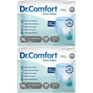 Dr.Comfort Hasta Bezi Yetişkin Emici Külot Ekstra Büyük (XL) 60 Adet (2Pk*30)