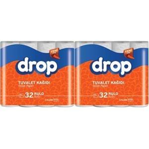 Drop Tuvalet Kağıdı Çift Katlı 64 Lü Paket (2PK*32)