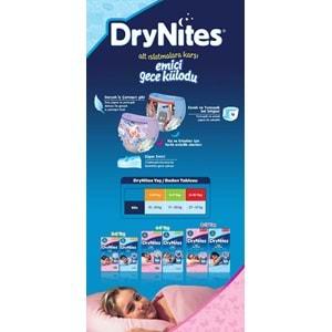 Drynites Emici Gece Külodu/Külot Bez Kız 4-7 Yaş 17-30 KG Large 20 Adet 2PK*10 Alt Islatmalara Karşı