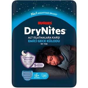 Drynites Emici Gece Külodu/Külot Bez Erkek 13+ Yaş (48-60KG) X Large 100 Adet Mega Pk (5PK*20)