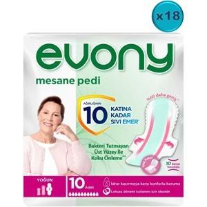 Evony Günlük Mesane Pedi Yoğun 180 Adet (18PK*10)