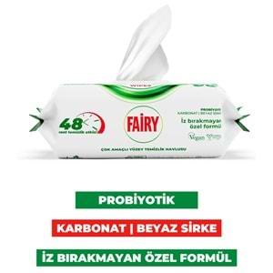 Fairy Yüzey Temizlik Havlusu 100 Yaprak Aktif Oksijen - Beyaz Sabun - Karbonat (4 Lü Set) 400 Yaprak