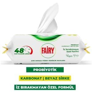 Fairy Yüzey Temizlik Havlusu 100 Yaprak Limon Yağlı & Aktif Oksijen (8 Li Set) 800 Yaprak Karma