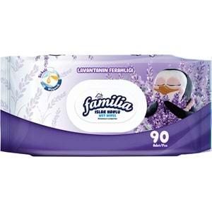 Familia Islak Havlu Mendil 90 Yaprak Karma 36 Lı Set (Lavanta-Mineral-Yeşilin Tazeliği) 3240 Yaprak