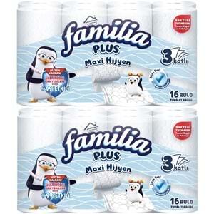 Familia Plus Tuvalet Kağıdı (3 Katlı) 32 Li Set Maxi Hijyen (2PK*16)