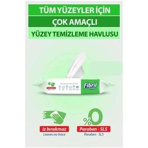 Fibril Yüzey Temizlik Havlusu 50 Yaprak XL Temizlik Kokulu 9 Lu Set 450 Yaprak Plastik Kapaklı