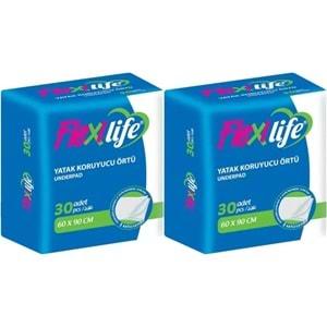 Flexi Life Kedi - Köpek - Evcil Hayvan Çiş Tuvalet Eğitim Pedi 60*90CM 60 Adet (2PK*30)