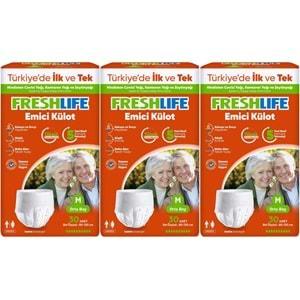 FreshLife Emici Külot Hasta Bezi Medium - Orta - M 90 Adet (3PK*30)