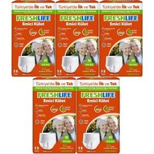 FreshLife Emici Külot Hasta Bezi Medium - Orta - M 150 Adet (5PK*30)