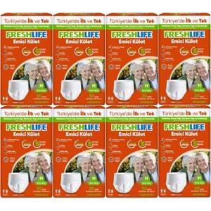 FreshLife Emici Külot Hasta Bezi Medium - Orta - M 240 Adet (8PK*30)