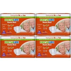 FreshLife Yetişkin Hasta Bezi Bel Bantlı XL - Ekstra Large - Extra Large 120 Adet (4PK*30)