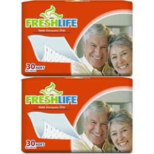 FreshLife Hasta Yatak Koruyucu 90*180CM 60 Adet (2PK*30)