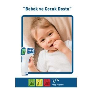 Getwell Ateş Ölçer Kızıl Ötesi Alından - Temassız - Uzaktan (Yetişkin & Bebek & Çocuk) (2 Li Set)