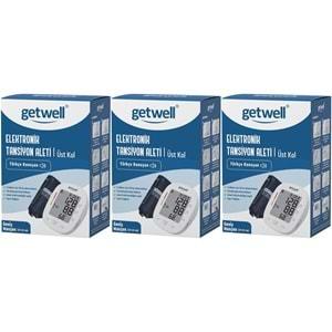 Getwell Konuşan Üst Koldan Tansiyon Aleti - Ölçme Cihazı (Geniş Manşon) (3 Lü Set)