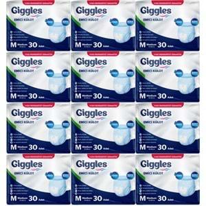 Giggles Hasta Bezi Yetişkin Emici Külot M-Orta Medium 360 Adet (12Pk*30)