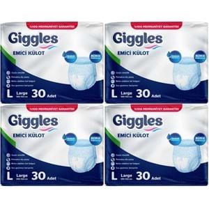 Giggles Hasta Bezi Yetişkin Emici Külot L-Büyük 120 Adet (4Pk*30)