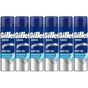 Gillette Traş Jeli Series 200ML Nemlendirici (6 Lı Set)