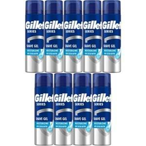 Gillette Traş Jeli Series 200ML Nemlendirici (9 Lu Set)