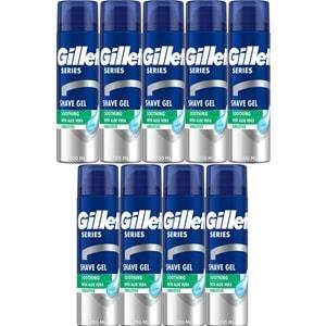 Gillette Traş Jeli Series 200ML Sensitive/Hassas/Yeşil (9PK*200ML)