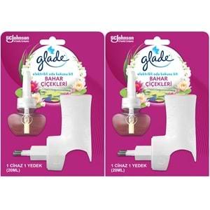 Glade Elektrikli Oda Kokusu Kit Temiz Çiçekleri (2 Li Set)