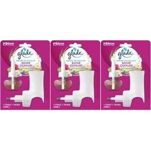 Glade Elektrikli Oda Kokusu Kit Bahar Çiçekleri (3 Lü Set)