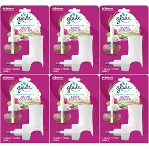 Glade Elektrikli Oda Kokusu Kit Bahar Çiçekleri (6 Lı Set)