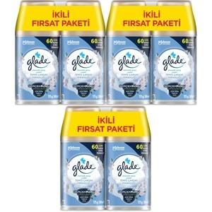 Glade Oda Kokusu Otomatik Sprey Yedek 269ML (6 Lı Set) Temiz Çarşaf Ferahlığı (3PK*2)