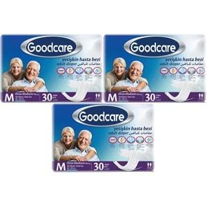 Goodcare Hasta Bezi Yetişkin Bel Bantlı Tekstil Yüzey M Medium - Orta 90 Adet (3PK*30)