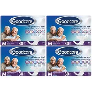 Goodcare Hasta Bezi Yetişkin Bel Bantlı Tekstil Yüzey M Medium - Orta 120 Adet (4PK*30)