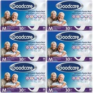 Goodcare Hasta Bezi Yetişkin Bel Bantlı Tekstil Yüzey M Medium - Orta 180 Adet (6PK*30)