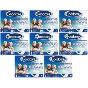 Goodcare Hasta Bezi Yetişkin Bel Bantlı Tekstil Yüzey L Large - Büyük 240 Adet (8PK*30)