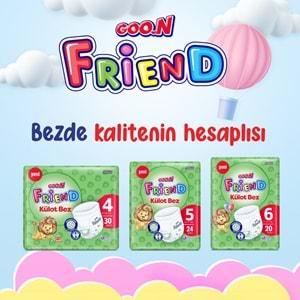 Goon Friend Külot Bebek Bezi Beden:5 (12-17KG) Junior 144 Adet Ekonomik Fırsat Pk