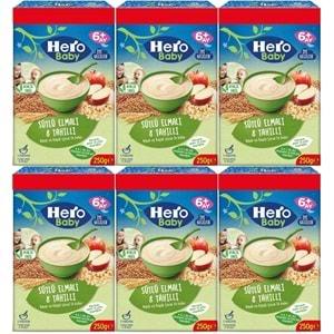 Hero Baby Kaşık Maması 250GR Sütlü Meyveli 8 Tahıllı (Avantaj Pk) (6 Lı Set)