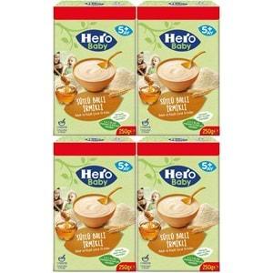 Hero Baby Kaşık Maması 250GR Sütlü Ballı İrmikli (Avantaj Pk) (4 Lü Set)