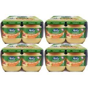 Hero Baby Kavanoz Maması 120GR Avantaj Pk (16 Lı Set) Karışık Meyveli (4PK*4)