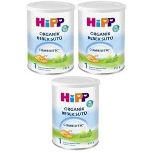 Hipp Organik Combiotic Bebek Sütü 350GR No:1 (3 Lü Set)